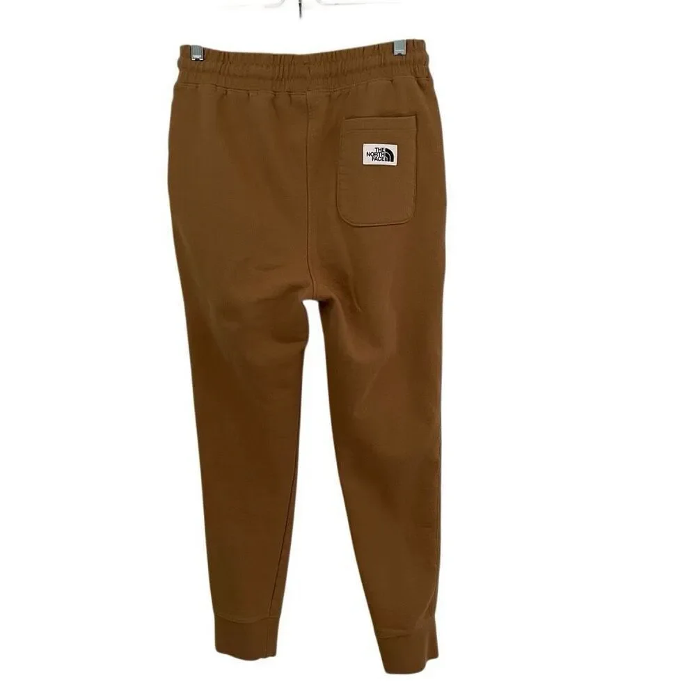 The North Face heritage patch drawstring ￼joggers men’s S tan‎